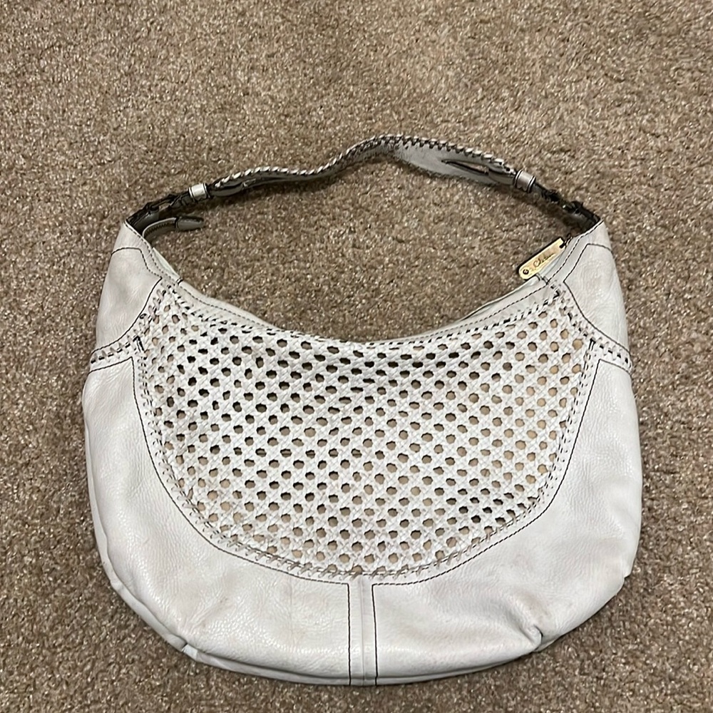 Cole‎ Haan White Leather Shoulder Bag